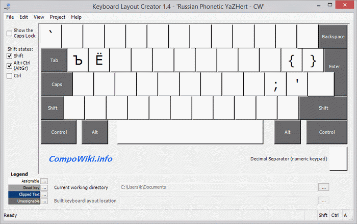 AltShift == раскладка CW