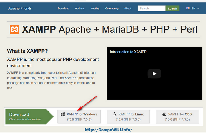 XAMPP - скачать версию 7.3.8